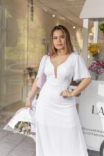 VESTIDO ORQUIDEA BLANCO - Imagen 3