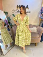 VESTIDO GABRIELLE ESTAMPADO VERDE