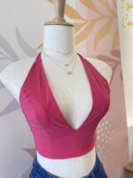 TOP AMARRE ATRÁS FUCSIA - Imagen 2