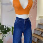 TOP AMARRE ATRÁS NARANJA