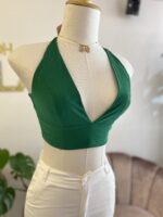 TOP AMARRE ATRÁS VERDE