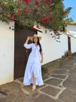 VESTIDO MARGARITA BLANCO - Imagen 4