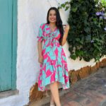 VESTIDO DOMINICA AGUAMARINA FUSCIA
