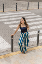 PANTALON DENIM MACARENA RAYAS AZULES - Imagen 5