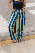 PANTALON DENIM MACARENA RAYAS AZULES - Imagen 4