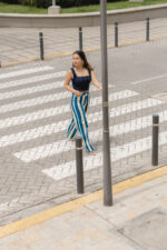 PANTALON DENIM MACARENA RAYAS AZULES - Imagen 3