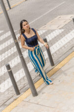 PANTALON DENIM MACARENA RAYAS AZULES