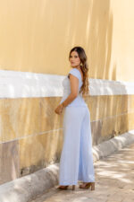 SET MATILDA EN LINO CELESTE - Imagen 5
